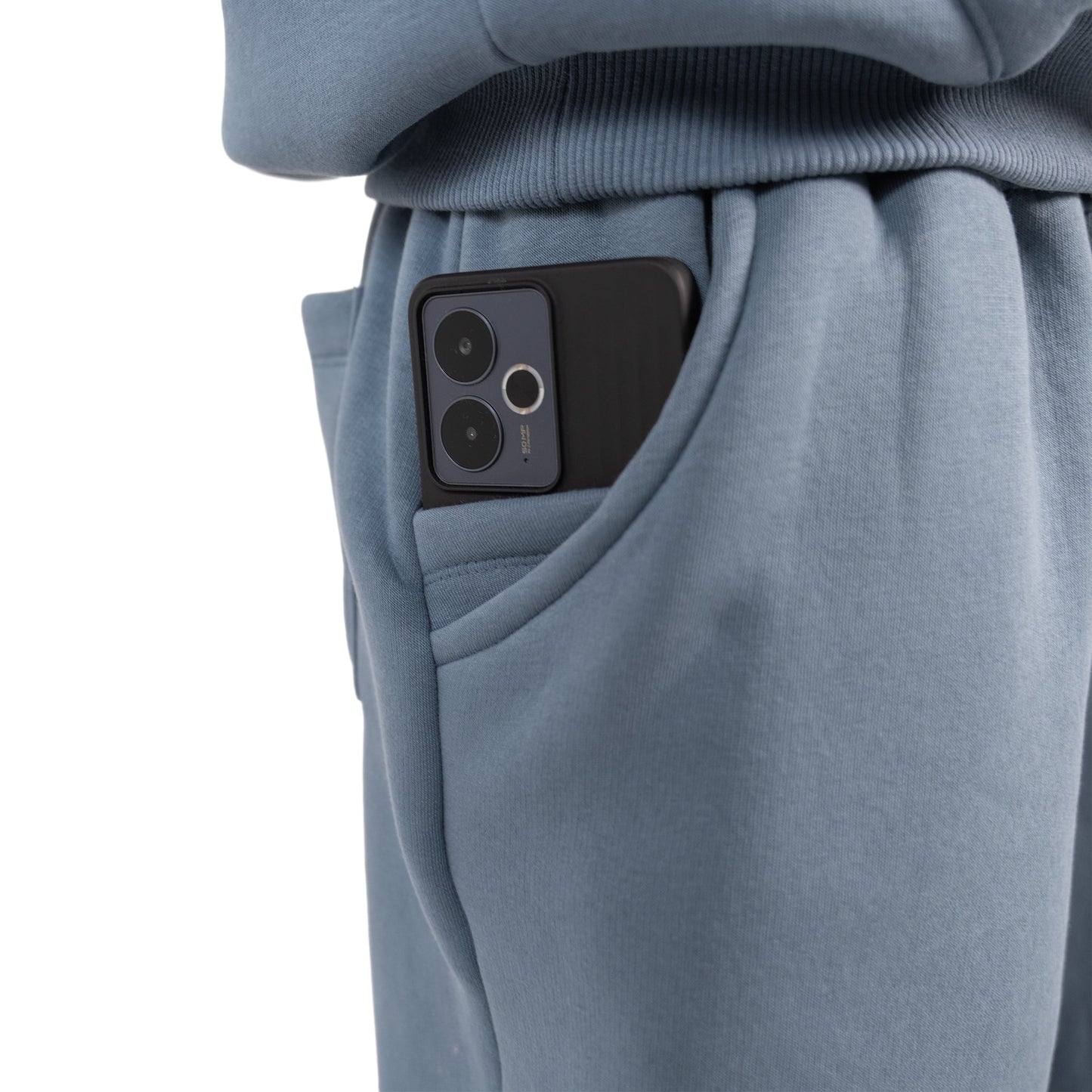 Embroidered Wide-Leg Jogger